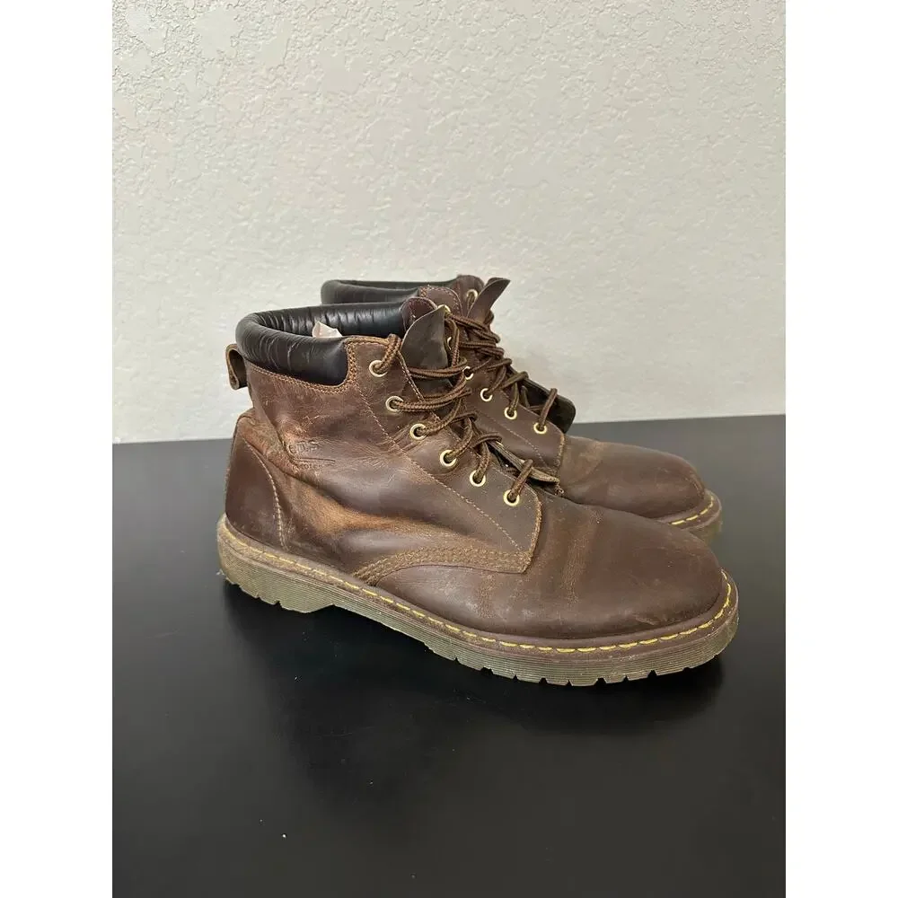 Doc Dr Martens Leather Boots Men 14 Grunge Twee Chunky Y2K Streetwear Edgy Punk